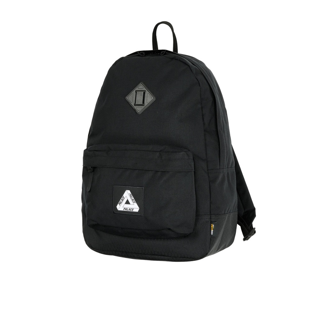 PALACE CORDURA TRI-BACKPACK Black Tri-Ferg Patch Logo Nylon Shell Poly Lining